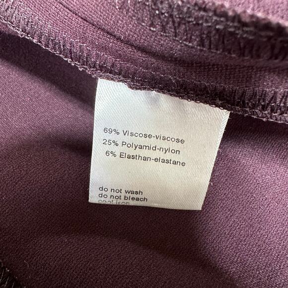 Akris Punto Waterfall Asymmetric Full Zip Purple Jacket Size 6 EUC Longline Coat - Picture 5 of 8